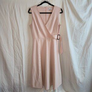 Calvin Klein Belt Trim A-Line Dress
